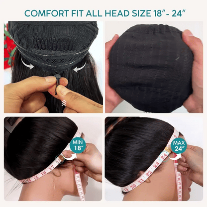 Peacock Curls Pull Go 13x6 Full Glueless Lace Front Wig Pre-Styled Heavy Layers Cut Human Hair