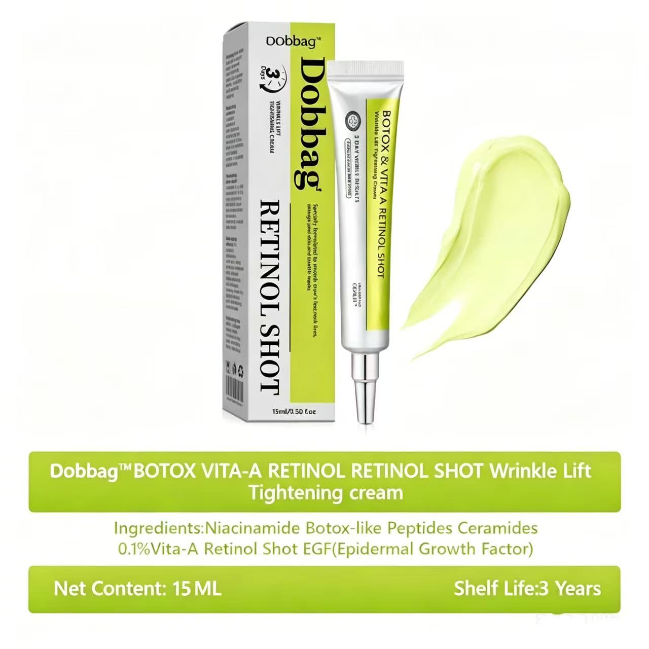 [🔥Last Day 70% OFF] Dobbag™ Botox & Retinol Shot - Eraser for Deep Wrinkles, Sagging Jowls & Puffy Eyes