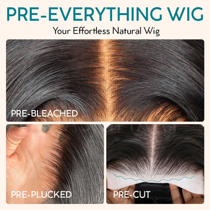 Peacock Curls Pull Go 13x6 Full Glueless Lace Front Wig Pre-Styled Heavy Layers Cut Human Hair