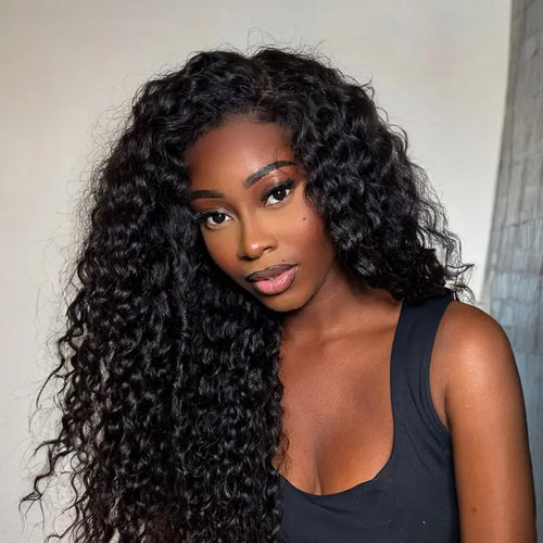3-in-1 Shaggy Wave Human Hair Half Wig